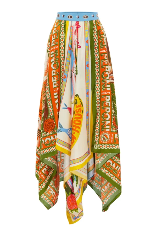 alemais sustainable skirt paradiso scarf skirt