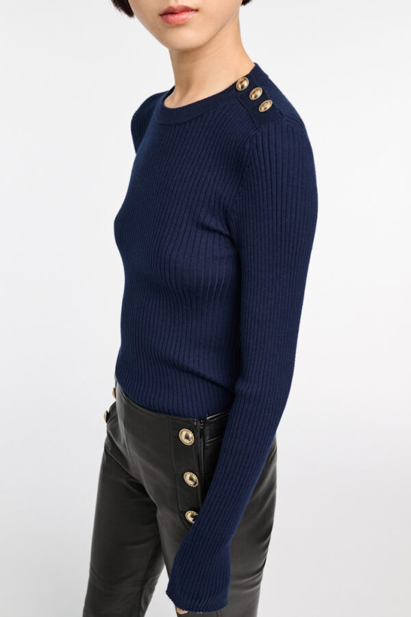 Dorothee Schumacher Essential Ease Pullover Navy – Bild 6