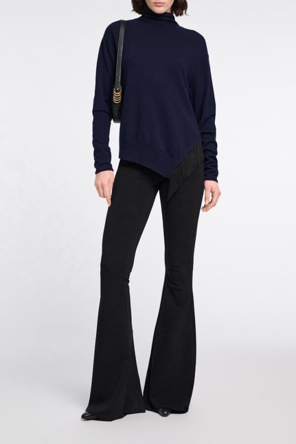 Dorothee Schumacher Fringe Statement Pullover Navy – Bild 4