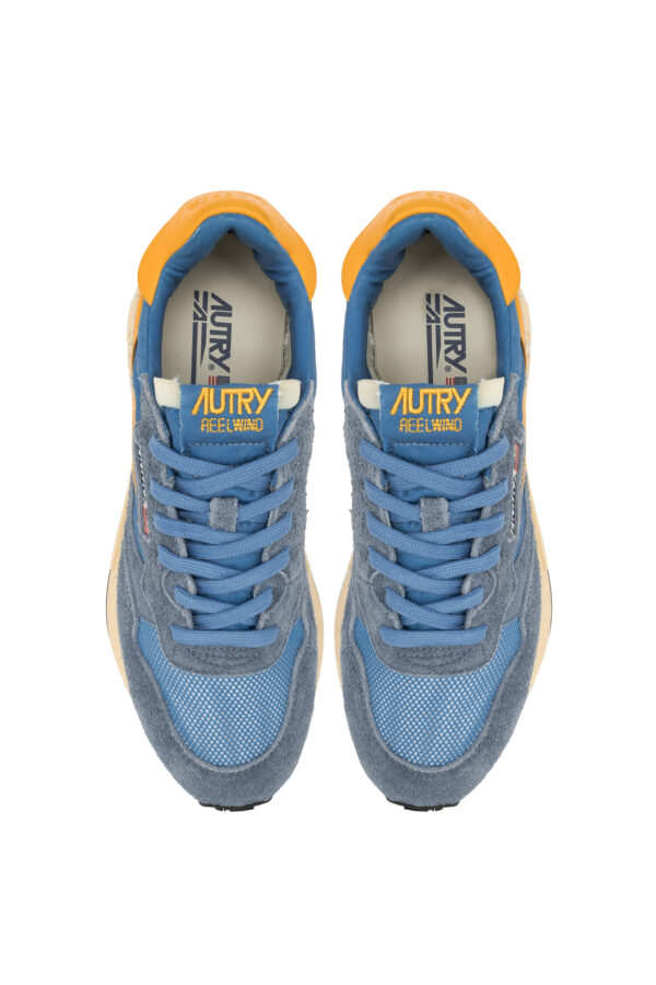 Autry Reelwind Nylon Crack Blau Gelb Herren Sneaker – Bild 3